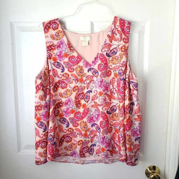 Paisley Tank Top Shell - Picture 1 of 5